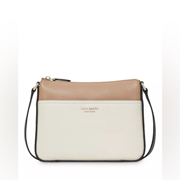 kate spade Handbags - Kate Spade Black and Cream Crossbody Bag